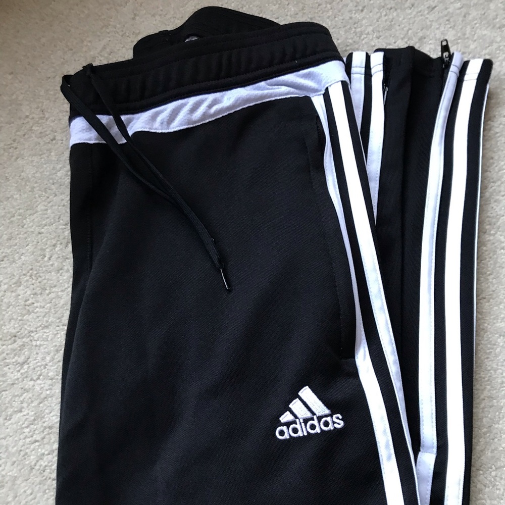 Adidas pants with zipper